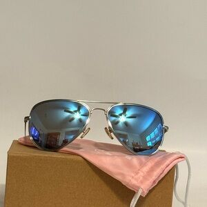 Stylish Silver Aviator Sunglasses